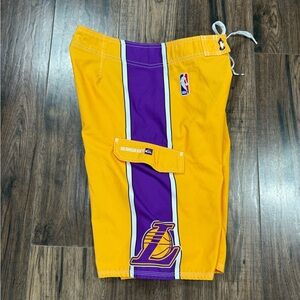 Quiksilver Lakers Yellow and Purple Board Shorts